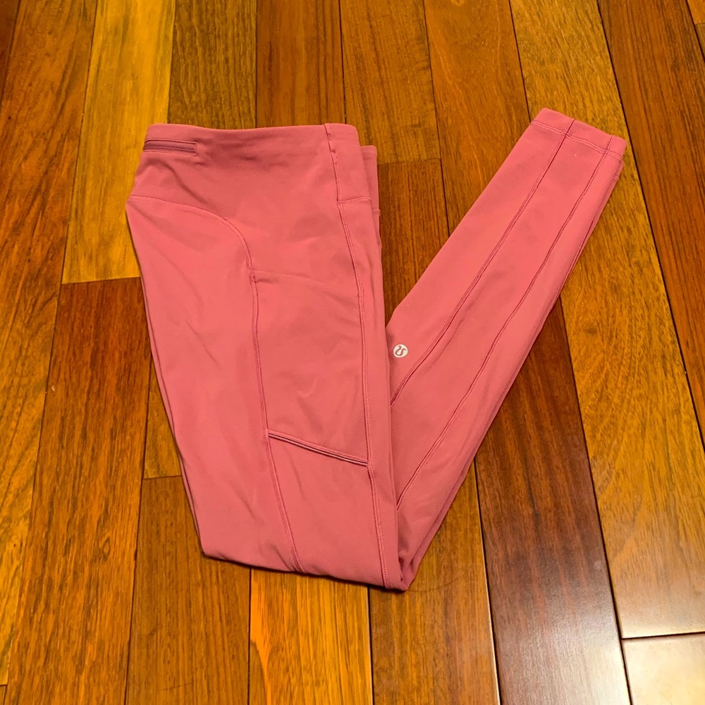 Lululemon speed up tight leggings pink